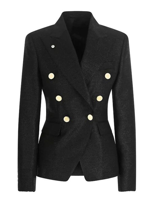 L. B.M 1911 Ilaria Black Lurex Jacket