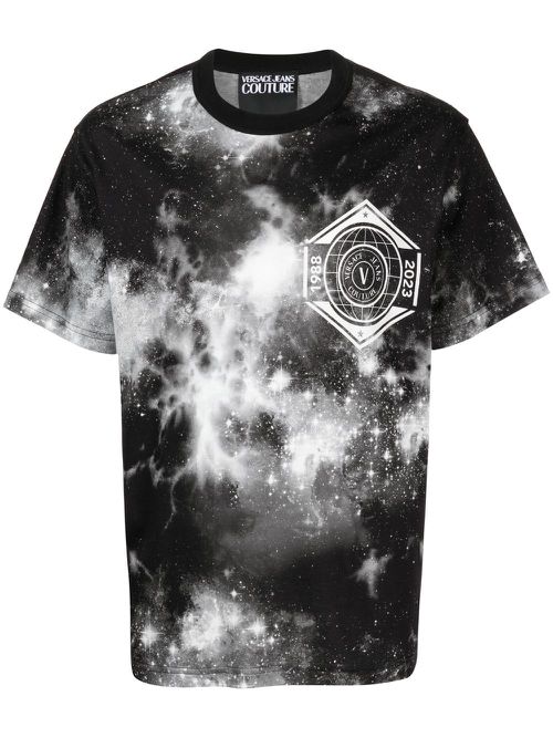 Logo tie-dye T-shirt - Black