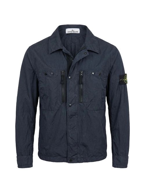 Men's Overshirt Jacket with Zip Closure