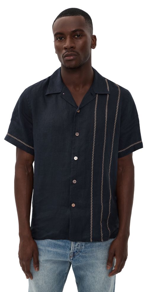 Short Sleeve Casual Fit Shirt Very Dark Navy