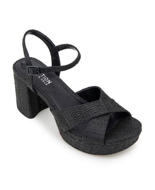 Women's Reeva Platform Heeled Dress Sandals - Black