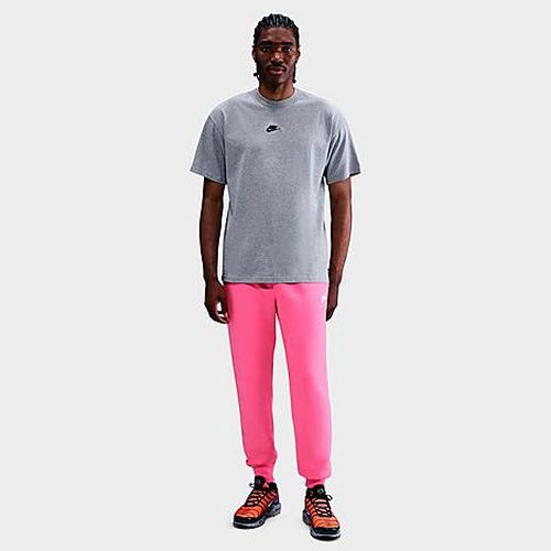 Men's Club Fleece Premium Jogger Pants in Pinksicle/Pinksicle/White