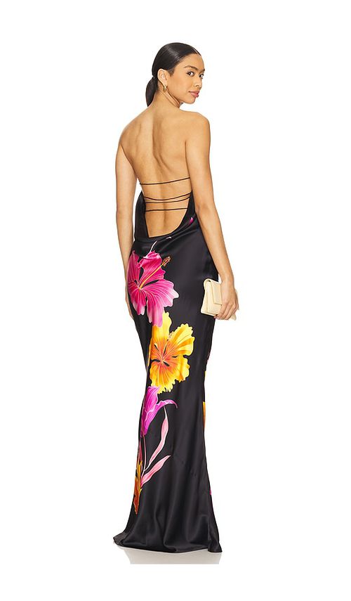 Retrofete Keaton Silk Dress in Black. - L also in XS