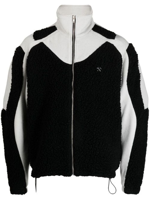 Ercan funnel-neck fleece jacket - Grey