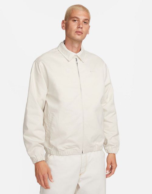 Life woven harrington jacket in off white