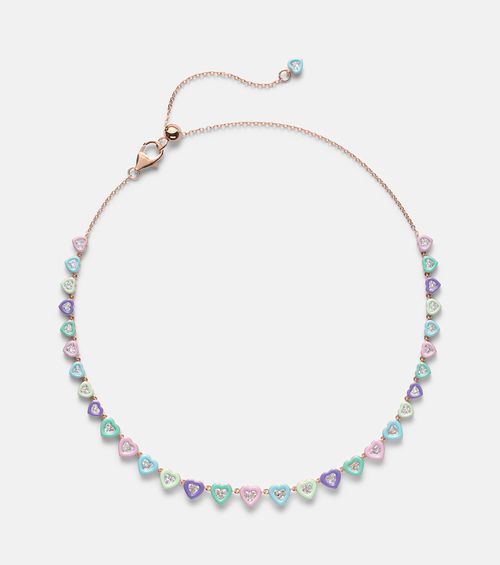 Candy Crush 18kt rose gold choker with diamonds