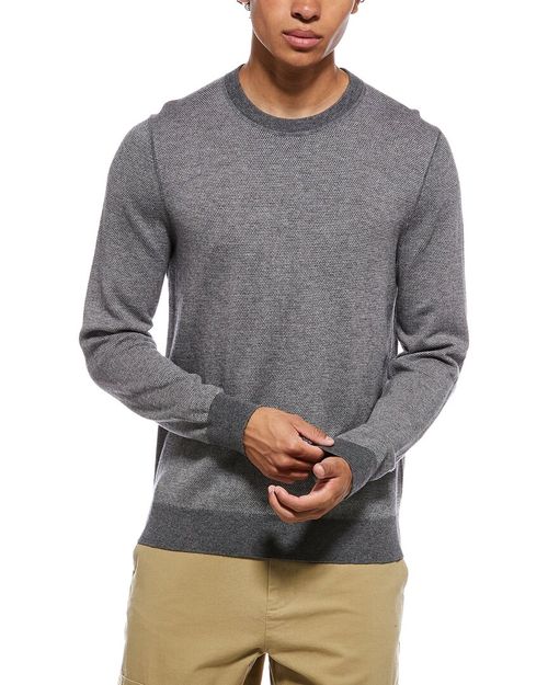 Birdseye Wool-Blend Crewneck Sweatshirt