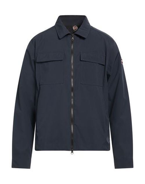 Man Jacket Navy Size 46 Polyester, Elastane