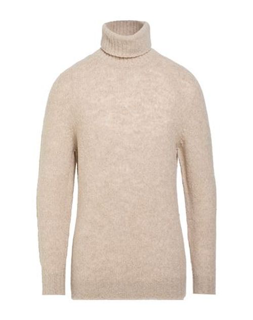 Man Turtleneck Beige Size L Merino Wool, Cashmere, Polyamide