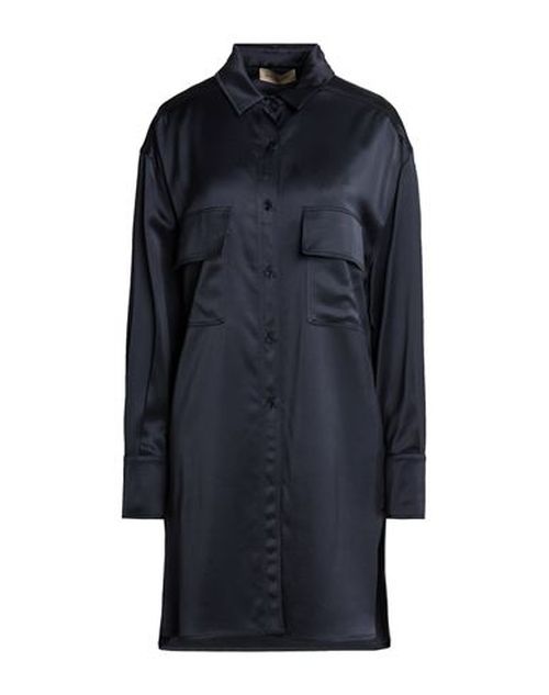 Woman Shirt Navy Size 14 Viscose, Wool