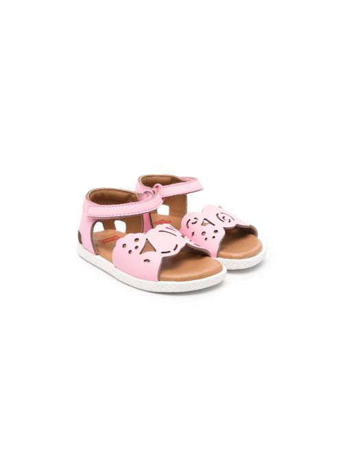 Miko Twins perforated leather sandals - Pink