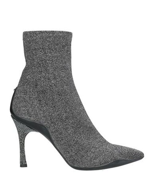 Rene' Caovilla Woman Ankle boots Charcoal Size 10 Textile fibers