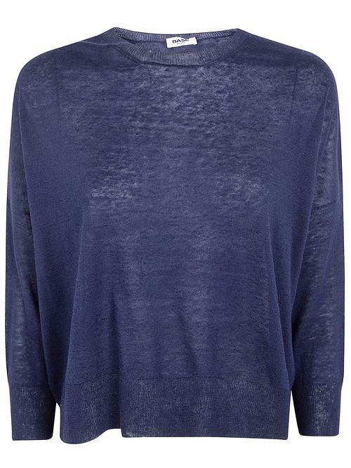 Base Milano Linen And Cotton Blend Sweater