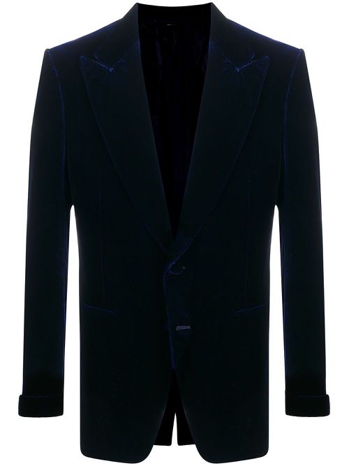 Single-breasted blazer - Blue