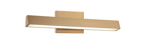 Aged Gold Brass LED Vanity from the Isosceles Collection