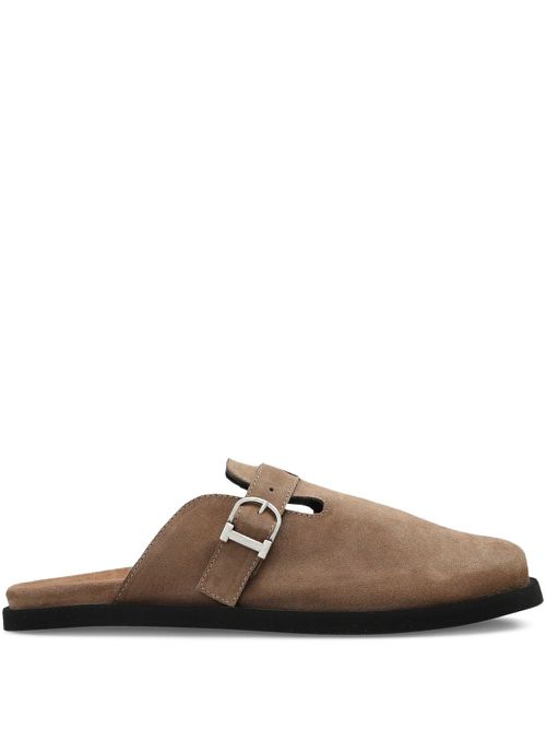 Iceberg leather slippers - Brown
