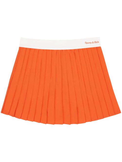 New Serif pleated skirt - Orange