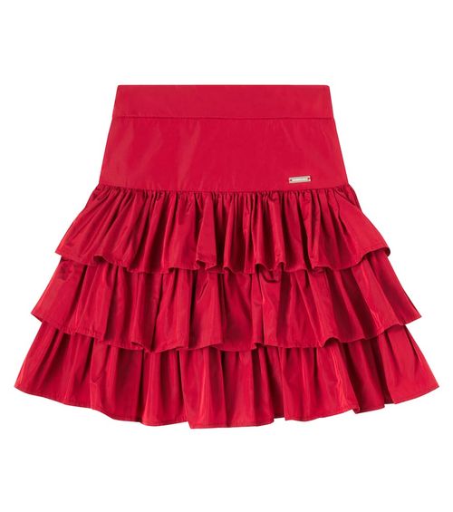 Gathered tiered skirt