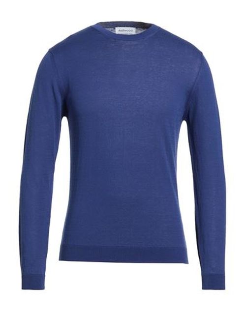 Man Sweater Blue Size 40 Cotton