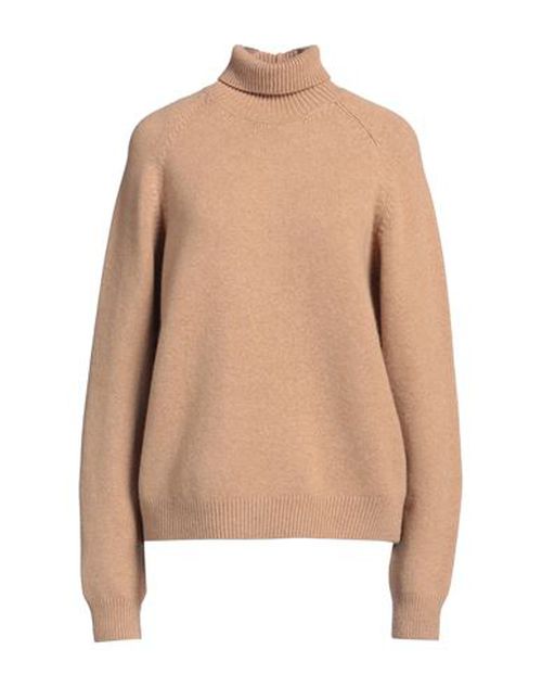 Fendi Woman Turtleneck Camel Size 6 Cashmere, Polyamide