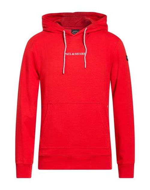 Man Sweatshirt Red Size M Cotton, Polyester, Elastane