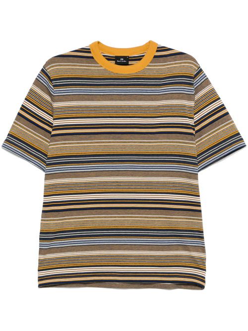 Stripe cotton T-shirt - Neutrals