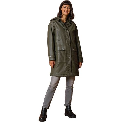 Waxed Longline Hooded Coat