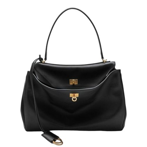 Balenciaga Balenciaga Handbag, Rodeo Medium Model In Smooth Calf Leather. Dimensions: L35 X H23 X W10.. Leather Handle Height 20..Removable Leather Shoulder Strap Height 57..Removable