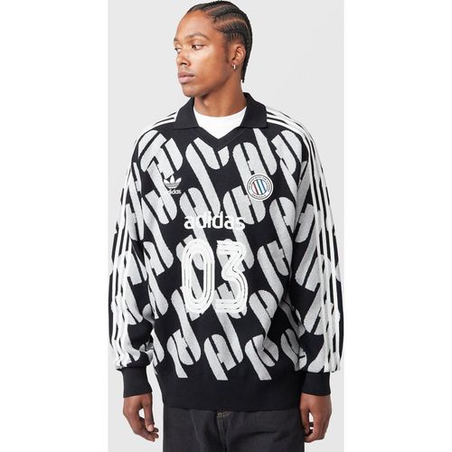 Adidas Originals Adicolor Blokecore Knit Polo - Black