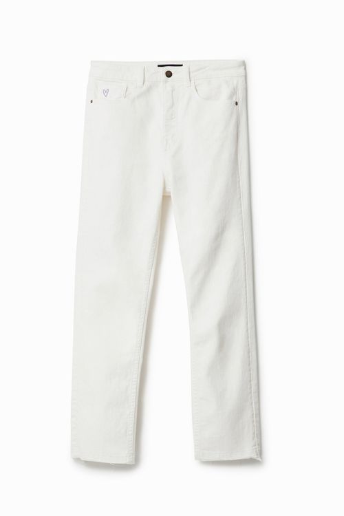 Straight cropped jeans