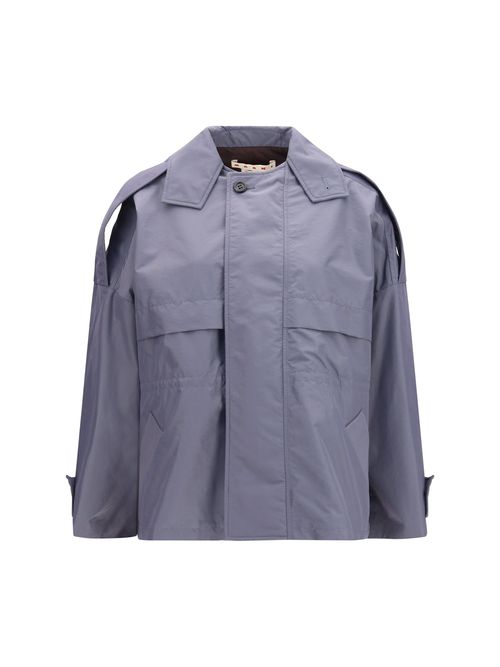 Nylon Utility Jacket — Gray