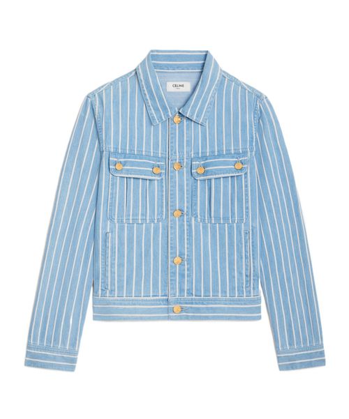 Trucker jacket in lightweight denim