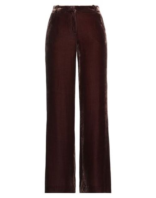 Kiltie Woman Pants Chocolate brown Size 4 Viscose, Silk