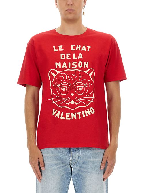 T-shirt with "chat de la maison" print