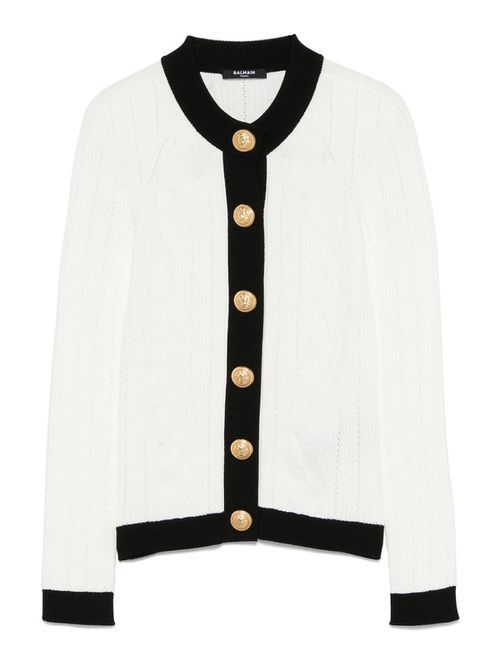 Knitted Crewneck Cardigan