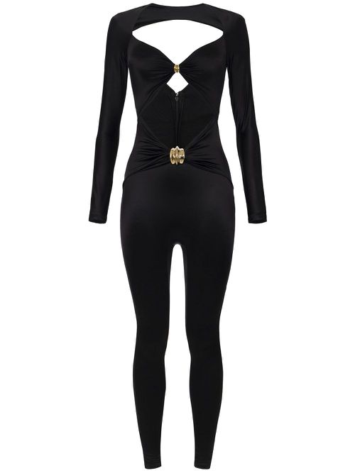 Maxi bow jumpsuit - Black