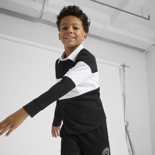 PUMA Squad Big Kids' Rugby Polo Shirt in Black