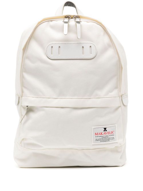 Logo appliqué backpack - White