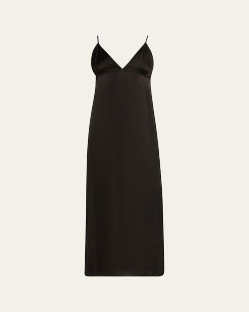 Lily Empire-Waist Midi Slip Dress