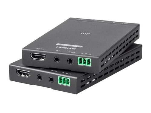 Blackbird 4K HDBaseT Extender Kit, PRO Version to extend High Speed HDMI over CAT6 up to 230ft. IR, POC, RS-232, HDCP 2.2