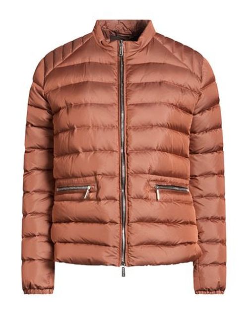 Woman Puffer Brown Size 4 Polyester, Polyamide