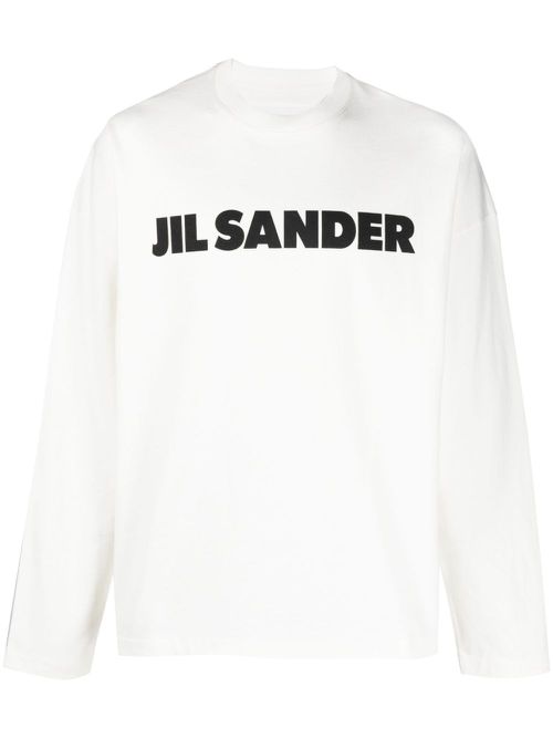 Logo-print cotton sweatshirt - White