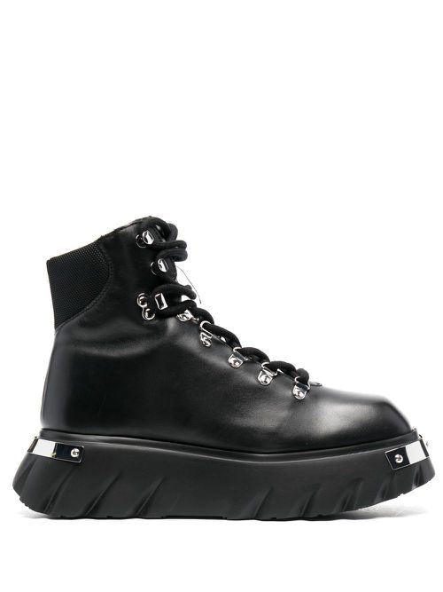 Lace-up ankle boots - Black