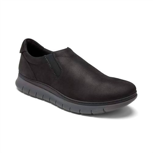 Men's Khai Nubuck Slip On Shoes In Black