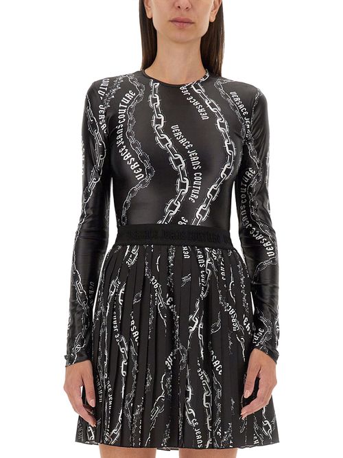 "chain couture" bodysuit