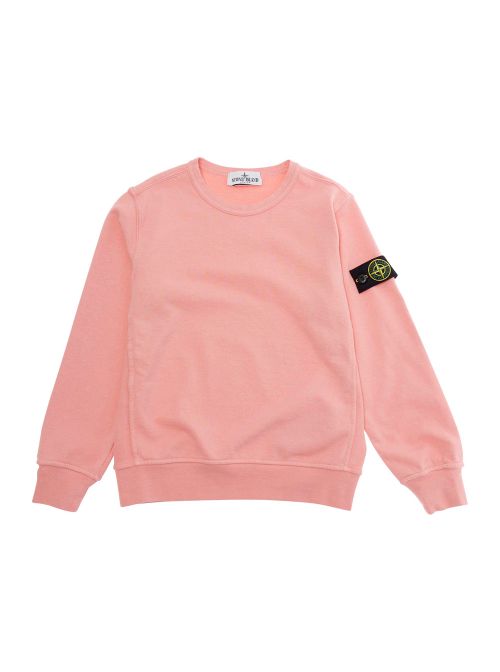 Crewneck Cotton Sweatshirt — Pink