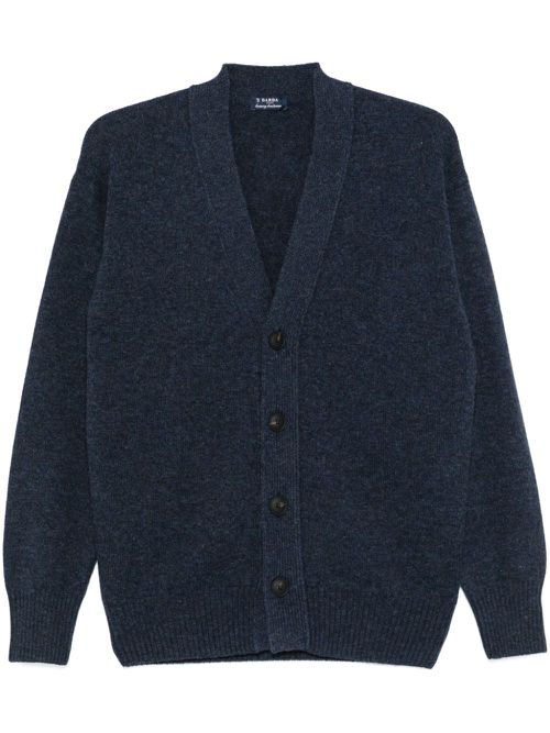 Virgin wool cardigan - Blue