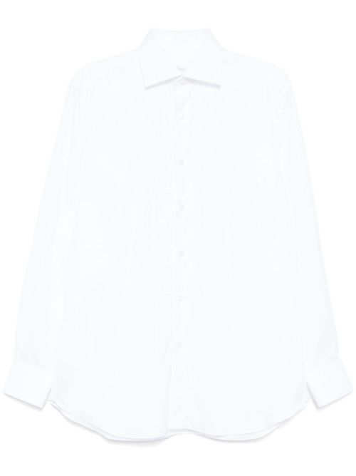 Spread collar shirt - White