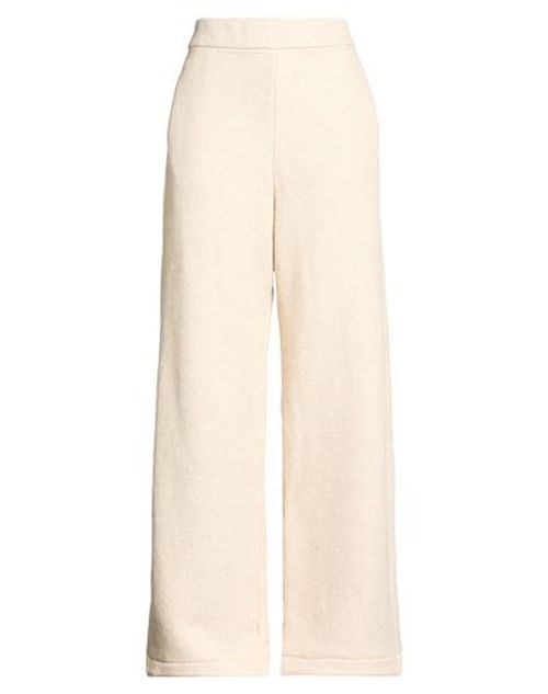 Woman Pants Beige Size M Cotton, Polyester