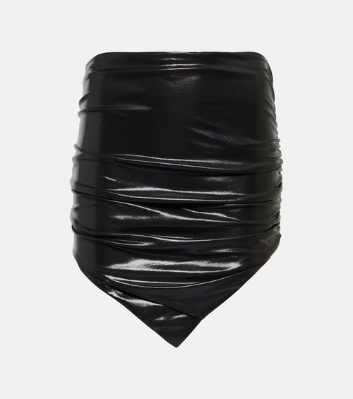 Hatty ruched jersey miniskirt